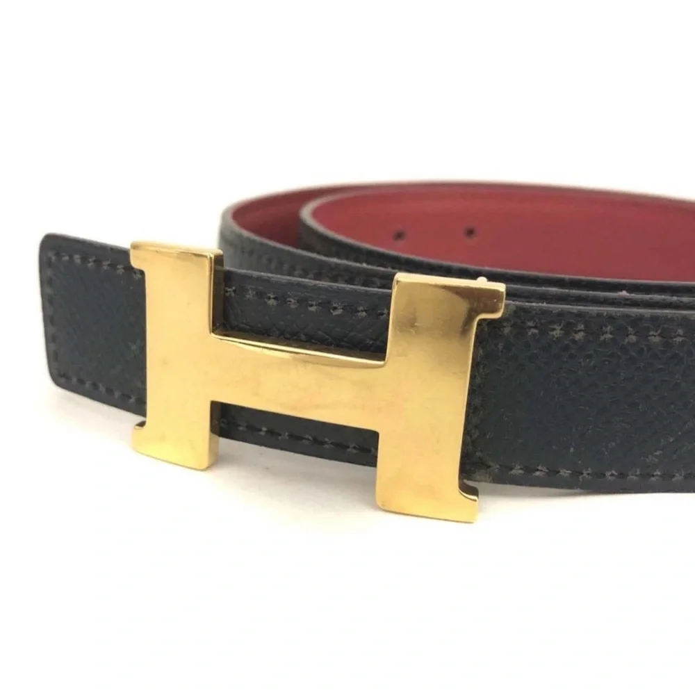HERMES Constance H Couchevel Leather 70cm Woman Belt